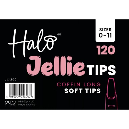 HALO Jellie Tips Coffin Long, Size 0-11, x 120