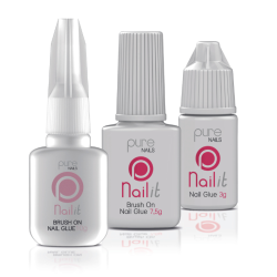 Pure Nails Colle à Tips 10g avec pinceau