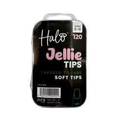 Halo Jellie Tips Tapered Square (short coffin) x 120 Size 0-11