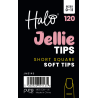 Halo Jellie Tips Short Carré clear x 120 Size 0-11