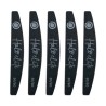 Halo 80/80 Half-Moon Black Files pack de 5