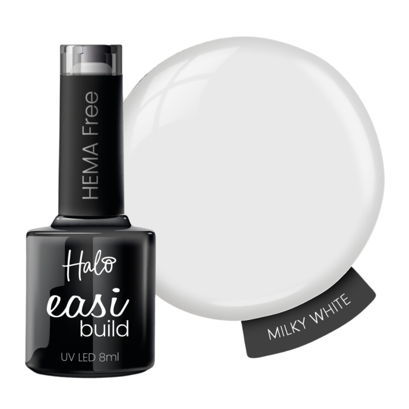 Halo EasiBuild Milky White Builder gel 8ml sans Hema sans TPO