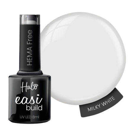 Halo EasiBuild Milky White Builder gel 8ml sans Hema sans TPO