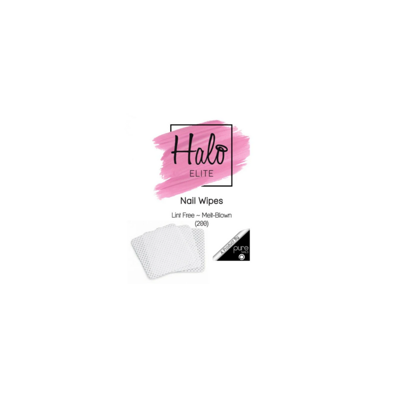 HALO Carré pour ongles - Nail Wipes 200 pièces 100% non pelucheux
