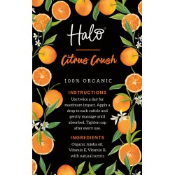 Halo Citrus Crush Cuticle Oil 50ml 100% naturel