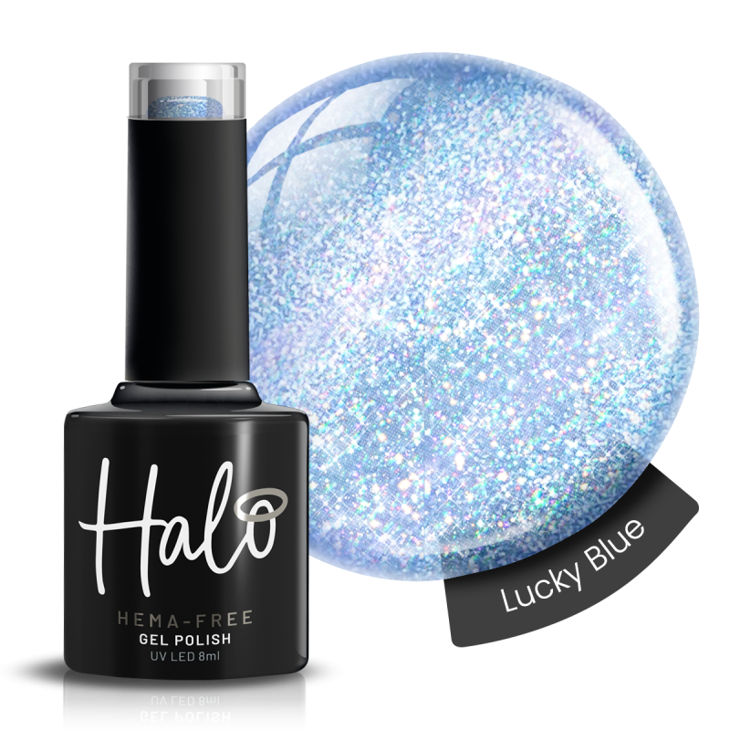 HALO VSP 8ml Lucky Blue pailleté sans Hema sans TPO
