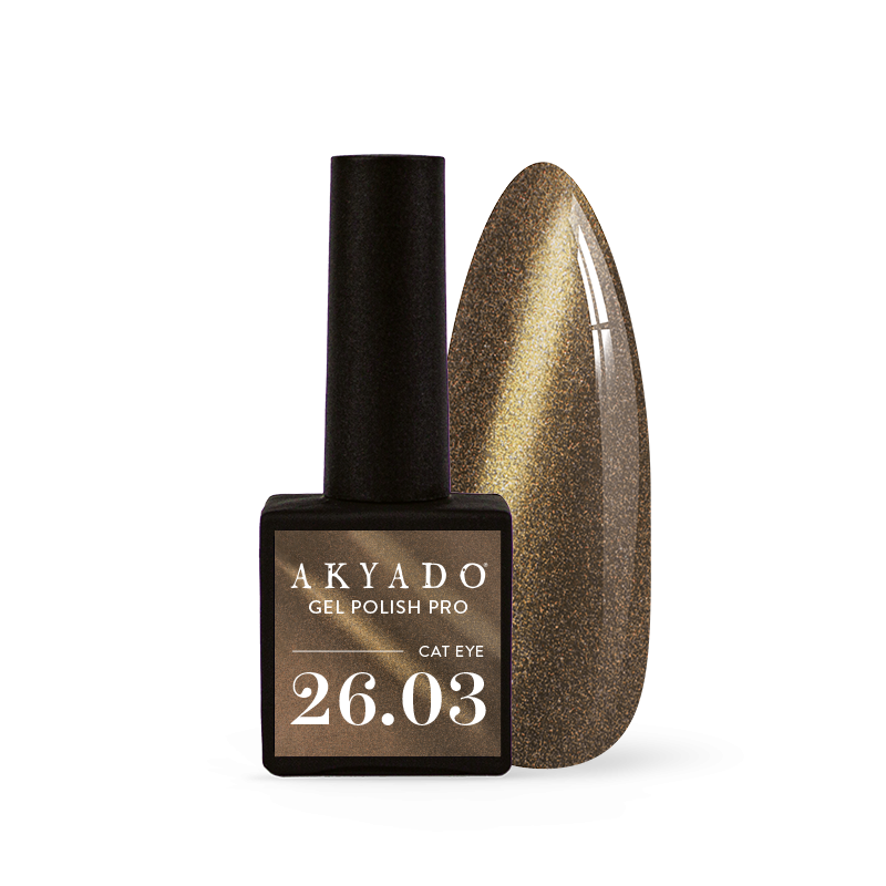 Akyado VSP 26.02 Brun chaud léger avec effet cat eyes