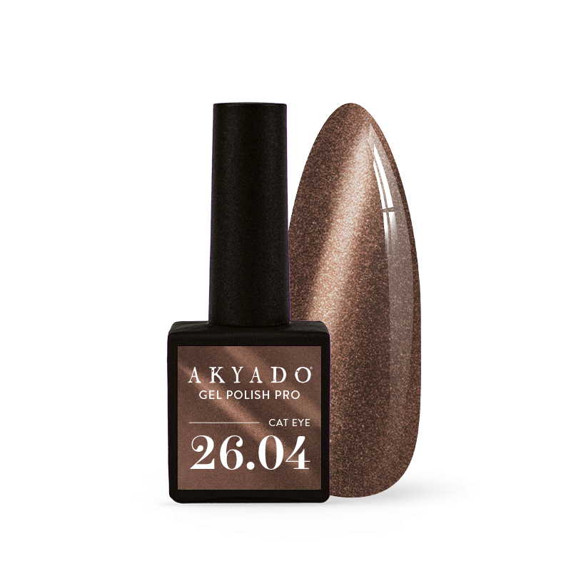 Akyado VSP 26.04 Brun chocolat léger avec effet cat eyes