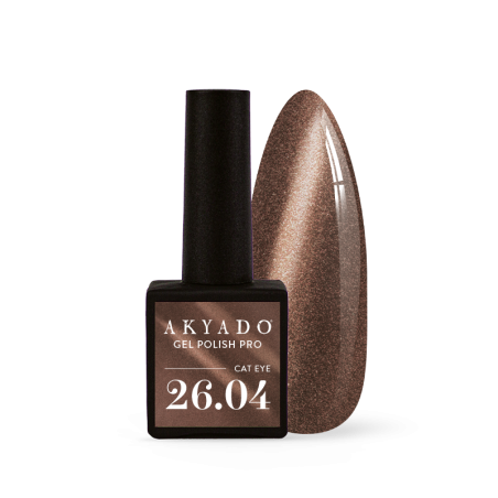 Akyado VSP 26.04 Brun chocolat léger avec effet cat eyes