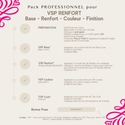 Pack pour protocole professionnel Renfort