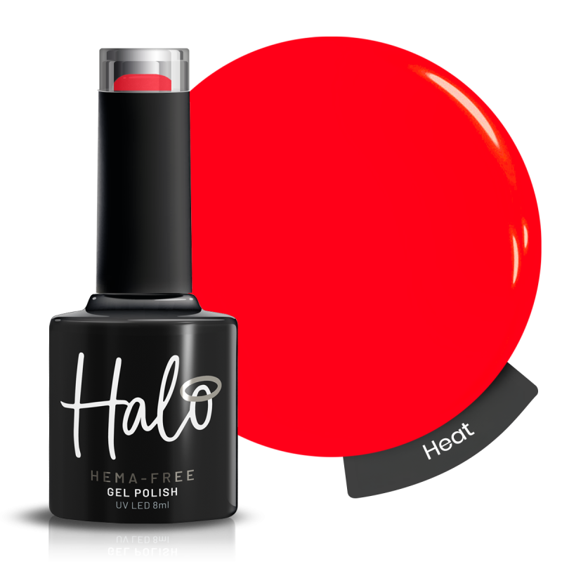 Vernis semi-permanent rouge professionnel sans HEMA Heat Halo