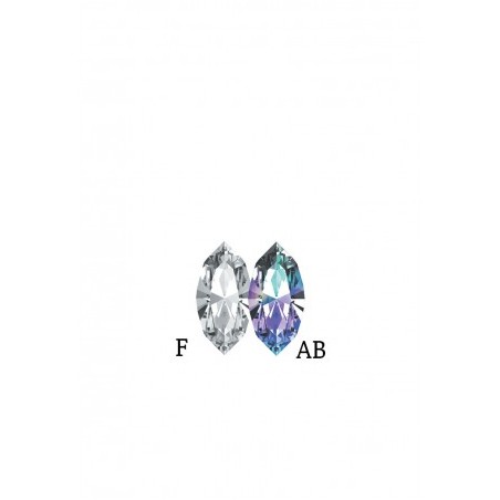 SWAROVSKI 10 Navette F (Crystal) (4x2mm)