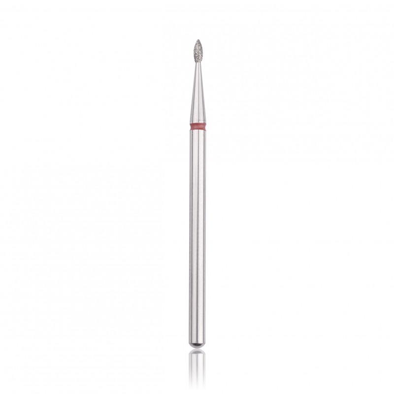Flamme Diamant Rouge Ø1,4mm L3,5mm - HBD-254RD.014