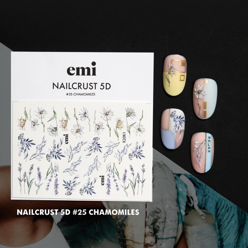 Sticker NC5D_25 Camomilles Nailcrust 5D E.Mi