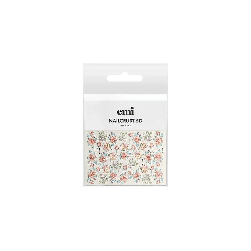 Sticker NC5D_26 Roses Nailcrust 5D E.Mi