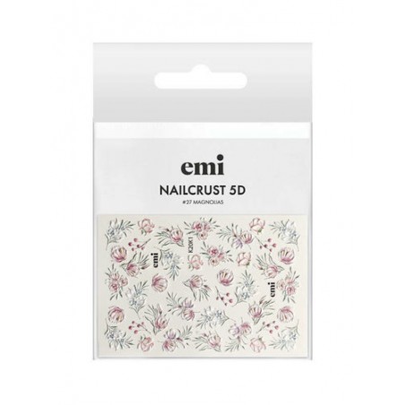 Sticker NC5D_27 Magnolias Nailcrust 5D E.Mi